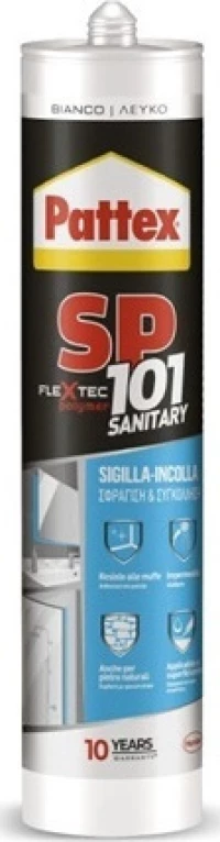 Σφραγιστικό Συγκολλητικό 280ml Pattex SP101 SANITARY