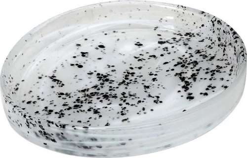 Espiel Atlas Σαλατιέρα Γυάλινη Λευκό - Γκρι 15x12.5cm