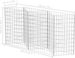 Συρματοκιβώτιο 120x30x100cm από Γαλβανισμένο Χάλυβα 142539