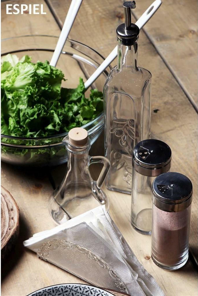 Espiel Chef Σαλατιέρα Γυάλινη Διάφανη 23x23x10.10cm