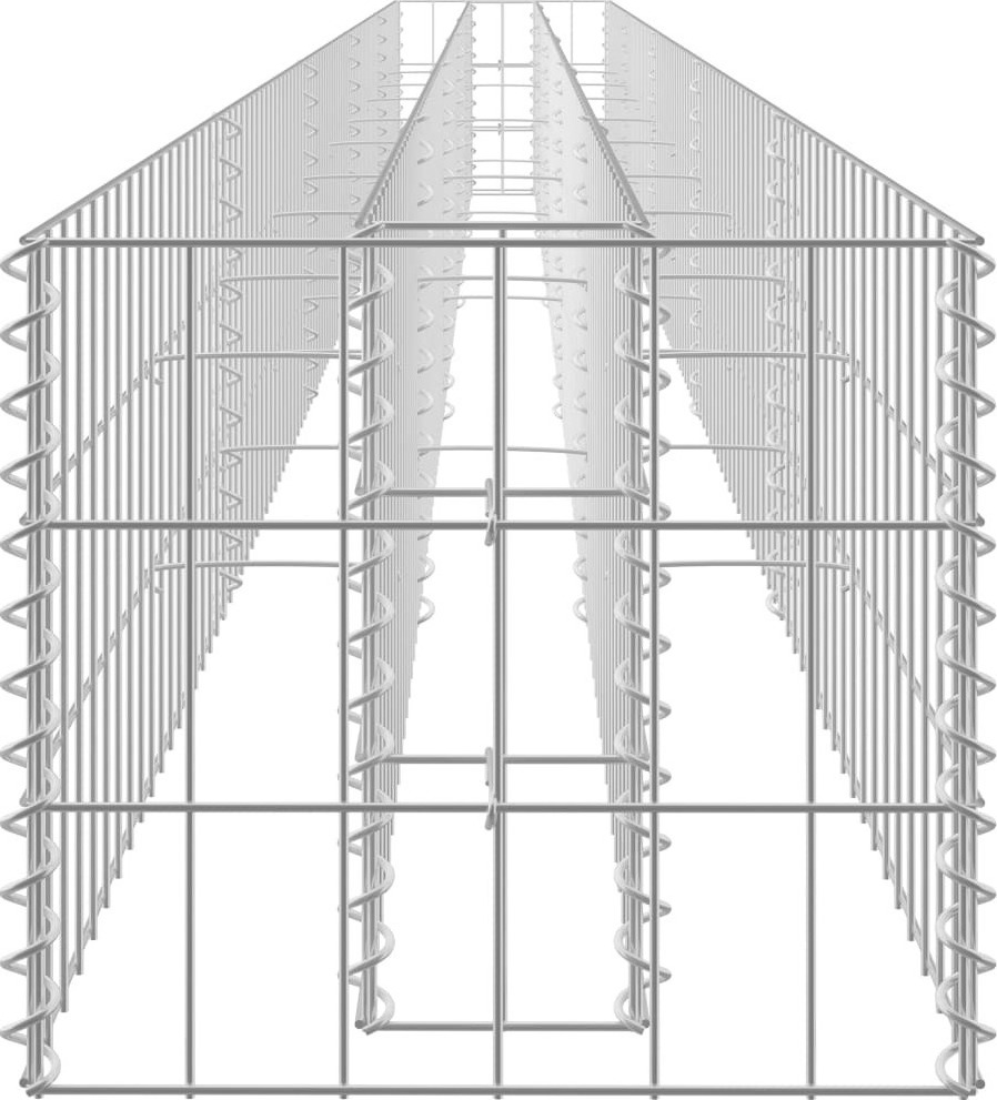 Συρματοκιβώτιο-Γλάστρα Υπερυψωμένη 450x30x30cm από Γαλβ. Χάλυβας 145645