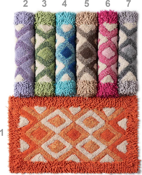 Silk Fashion Πατάκι Μπάνιου Ρόμβος 50x80