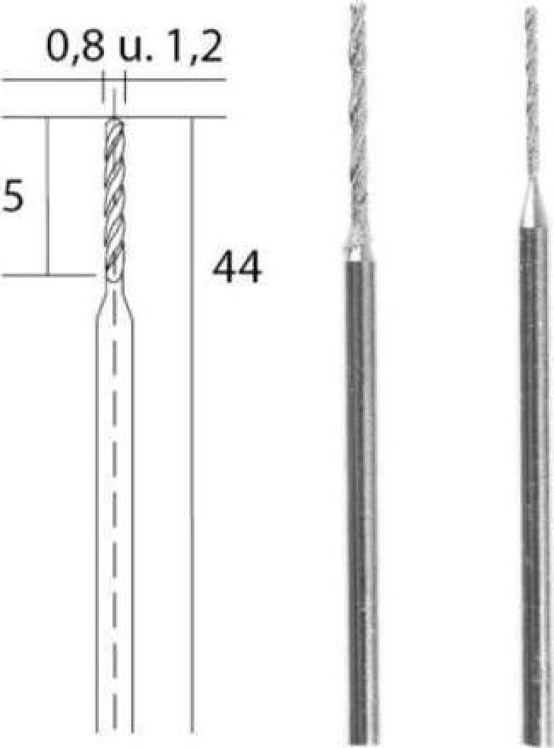 Proxxon Σετ Διαμαντοτρύπανα Μοντελισμού 0.8 & 1.2mm 28255 2τμχ