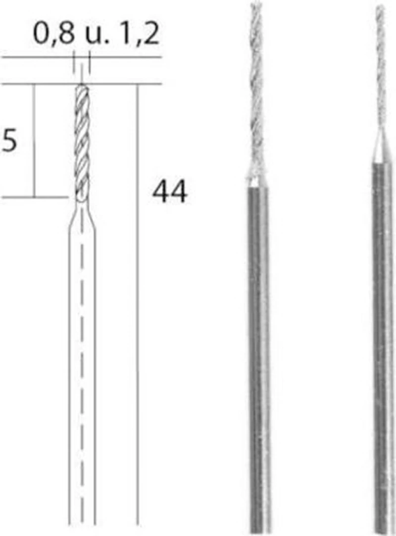 Proxxon Σετ Διαμαντοτρύπανα Μοντελισμού 0.8 & 1.2mm 28255 2τμχ
