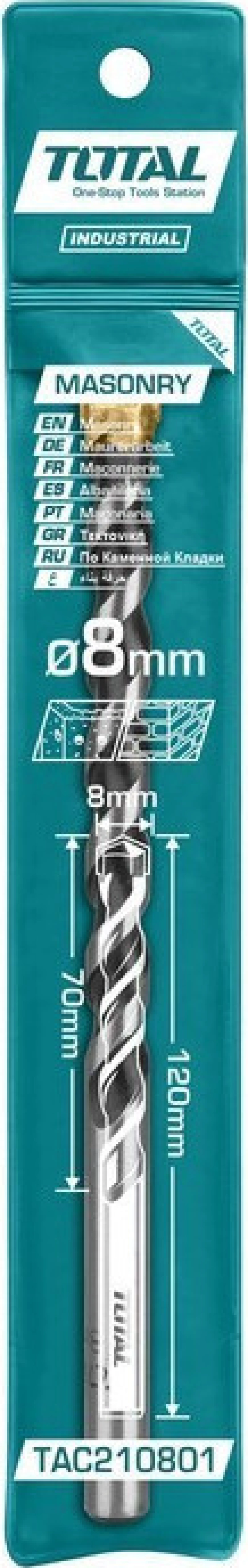 Total Διαμαντοτρύπανο 12x120mm TAC211201 1τμχ
