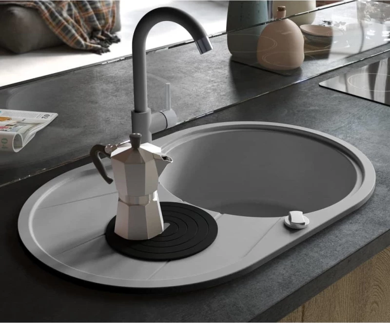 vidaXL 142959 Ένθετος Νεροχύτης 78x50cm Grey