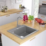 vidaXL 142955 Ένθετος Νεροχύτης 56.5x51cm Grey