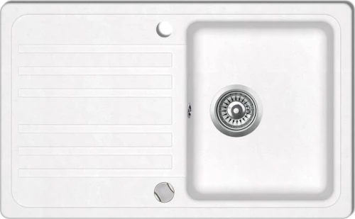 vidaXL 141671 Ένθετος Νεροχύτης 76.5x46cm White