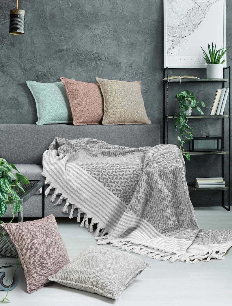 Madi Διακοσμητική Μαξιλαροθήκη 45x45 Tent Grey