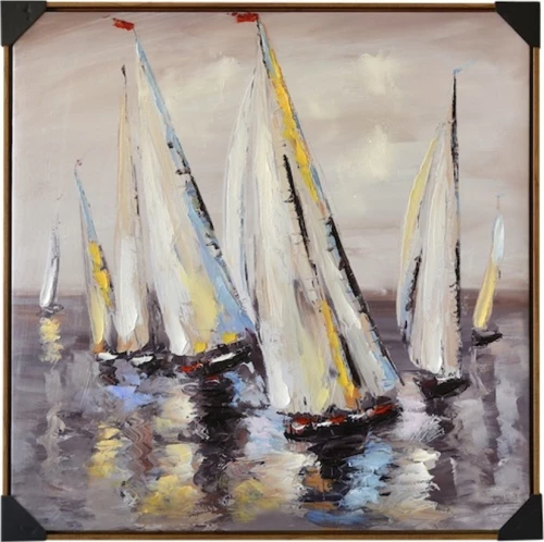 Lalos Sailing Πίνακας σε Καμβά 80x80cm