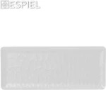 Espiel Wavy Matte Πιατέλα Σερβιρίσματος Ορθογώνια Πλαστική Λευκή 40x16cm