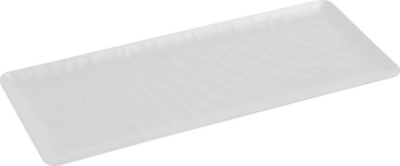 Espiel Wavy Matte Πιατέλα Σερβιρίσματος Ορθογώνια Πλαστική Λευκή 40x16cm