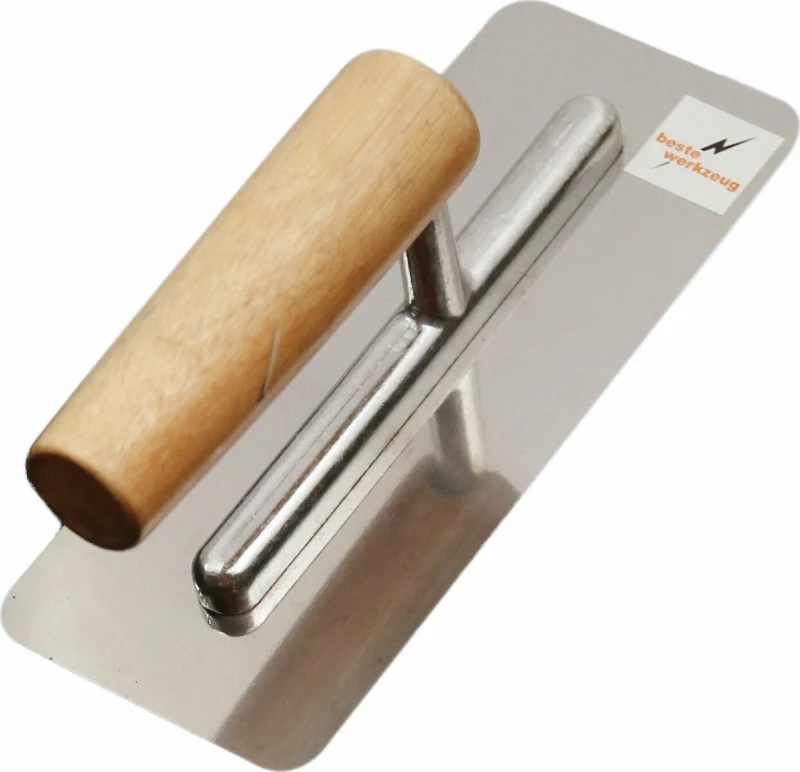 Σπάτουλα STUCCO Inox Ξύλινη Λαβή 170x80 BESTE 9141-170