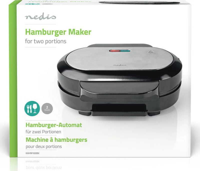 Nedis KAHM100BK Συσκευή για Hamburger 1000W