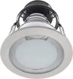 Elmark LED Μεταλλικό Σποτ Χωνευτό GL120/6 + 1XLED Sticks 9W 2700K Ασημί