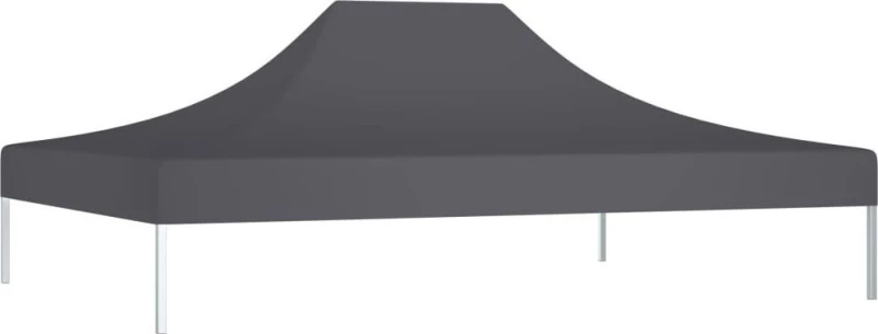 vidaXL Κάλυμμα Τέντας Εκδηλώσεων Ανθρακί 4x3m 270gr/m² 315351