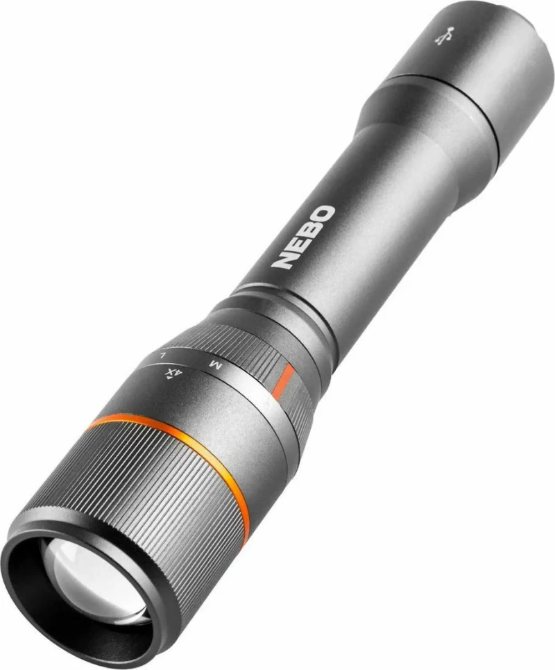 Nebo Φακός Επαναφορτιζόμενος Led 2000lm Davinci NEB-FLT-0020-G