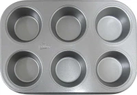 Patisse Φόρμα Cupcakes/Muffins με Αντικολλητική Επίστρωση Silver Top 6 Θέσεων