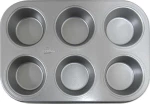 Patisse Φόρμα Cupcakes/Muffins με Αντικολλητική Επίστρωση Silver Top 6 Θέσεων