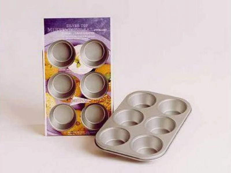 Patisse Φόρμα Cupcakes/Muffins με Αντικολλητική Επίστρωση Silver Top 6 Θέσεων
