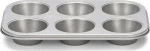 Patisse Φόρμα Cupcakes/Muffins με Αντικολλητική Επίστρωση Silver Top 6 Θέσεων