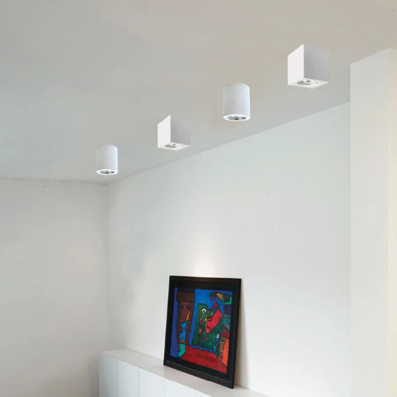 Inlight Μονό Σποτ με Ντουί GU10 σε Λευκό Χρώμα