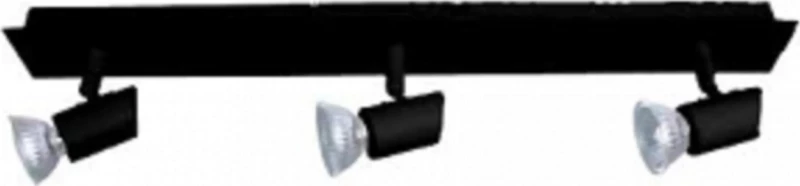 Inlight 9078-3 Μαύρο Τριπλό Σποτ με Ντουί GU10 σε Μαύρο Χρώμα