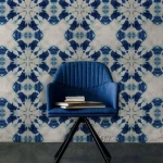 Ταπετσαρία Shibori Flower WP20204 Blue-White MindTheGap 52x300cm