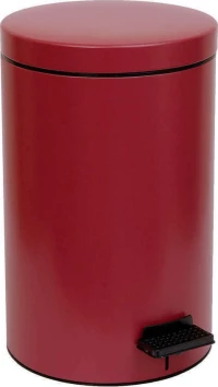 Pam & Co 12-090-153 Μεταλλικό Καλαθάκι Μπάνιου 12lt Κόκκινο