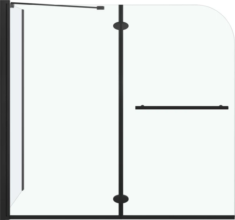 vidaXL 147190 Καμπίνα Μπανιέρας 120x68x130cm Μαύρη