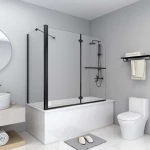 vidaXL 147190 Καμπίνα Μπανιέρας 120x68x130cm Μαύρη