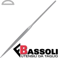 Bassoli Λίμα Ημιστρόγγυλη Αργυροχρυσοχοΐας 160mm 57MD160/3