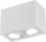 Trio Lighting Biscuit Διπλό Σποτ με Ντουί GU10 σε Λευκό Χρώμα