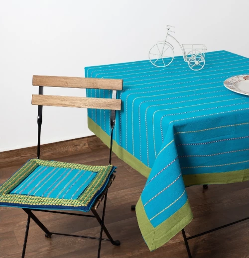 Silk Fashion Τραπεζομάντηλο 140x180 Moda Ριγέ Φάσα Μπλέ