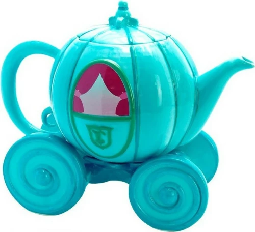 Abysse Disney - Cindrella Carriage Teapot Τσαγιέρα Κεραμική σε Μπλε Χρώμα 850ml
