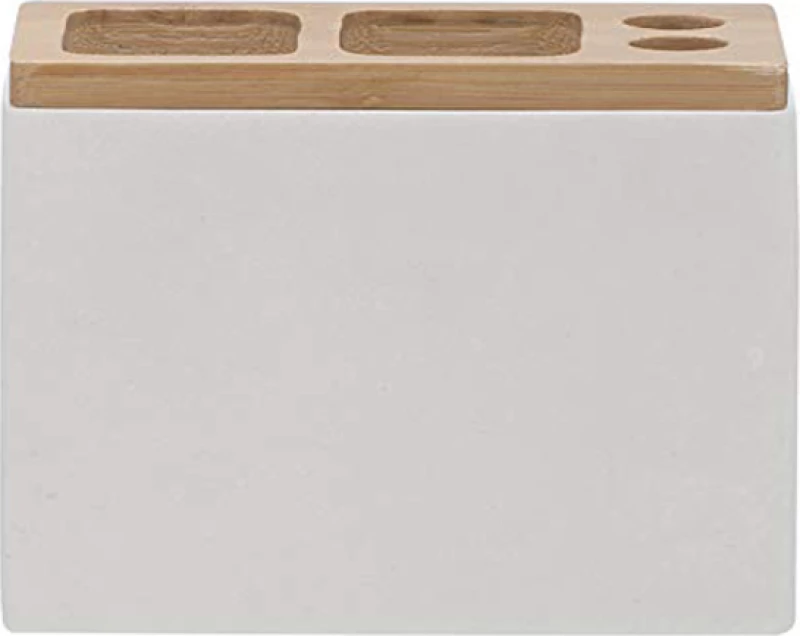 Sealskin Grace 361910310 Θήκη για Οδοντόβουρτσες Επιτραπέζια Μπαμπού Λευκή