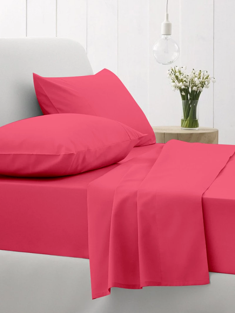 Sunshine Σετ Μαξιλαροθήκες Cotton Feelings 50x70 112 Fuchsia