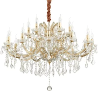 Ideal Lux Napoleon SP18 Πολυέλαιος 18xE14 με Κεράκια Χρυσός 167411