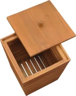 vidaXL 289074 Καλάθι Απλύτων Bamboo 30x30x45cm Καφέ