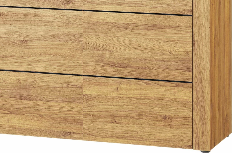 Βιτρίνα Σαλονιού Leon Φυσικό 119x40x148cm