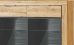 Βιτρίνα Σαλονιού Leon Φυσικό 119x40x148cm