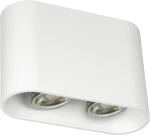 VK Lighting 03108CE/W Διπλό Σποτ με Ντουί GU10 σε Λευκό Χρώμα
