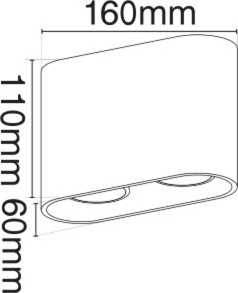 VK Lighting 03108CE/W Διπλό Σποτ με Ντουί GU10 σε Λευκό Χρώμα