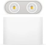 VK Lighting 03108CE/W Διπλό Σποτ με Ντουί GU10 σε Λευκό Χρώμα