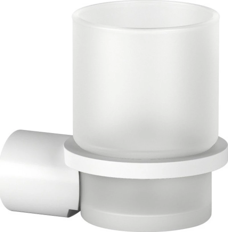 Verdi Lamda 3010501 Ποτηροθήκη Επιτοίχια Γυάλινη White Matt