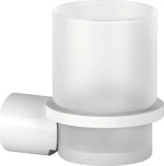 Verdi Lamda 3010501 Ποτηροθήκη Επιτοίχια Γυάλινη White Matt