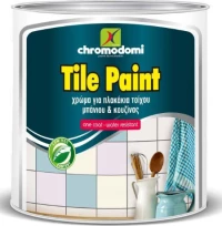 Χρωμοδομή Χρώμα Tile Paint 0.75lt Λευκό