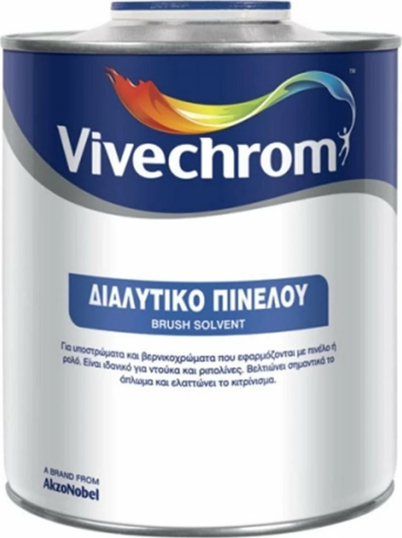 Vivechrom Διαλυτικό 4lt Διάφανο Πινέλου