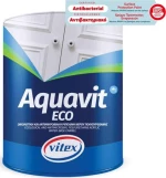 Vitex Ακρυλική Ριπολίνη Νερού Aquavit Pu Eco 0.75lt Λευκό Γυαλιστερό