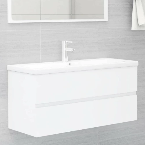 vidaXL 3071657 Ντουλάπι Μπάνιου 100x38.5x45cm Λευκό
